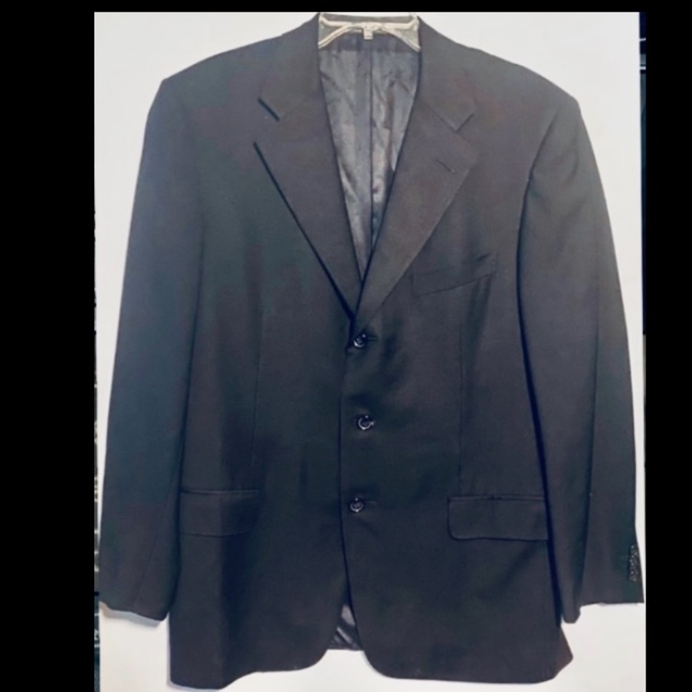 COPY - Ermenegildo Zegna Solid Trofeo Jacket 42R Black
